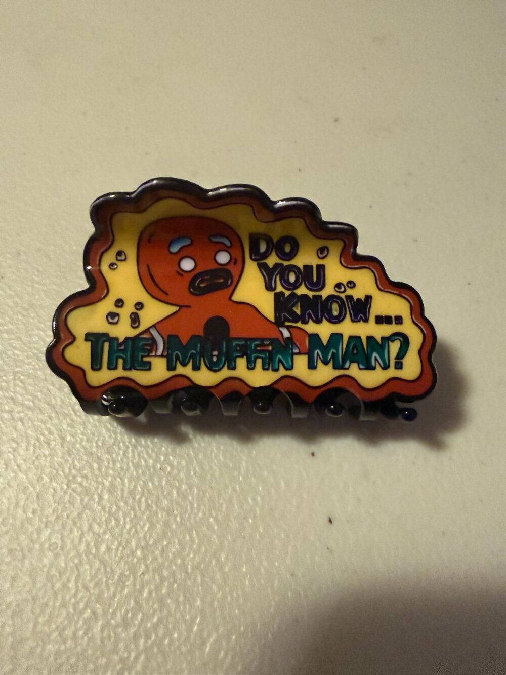 Muffin Man Claw Clip Hair Accessory